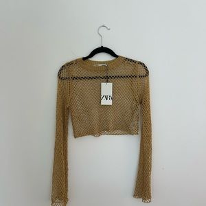 Gold Zara Crop Top